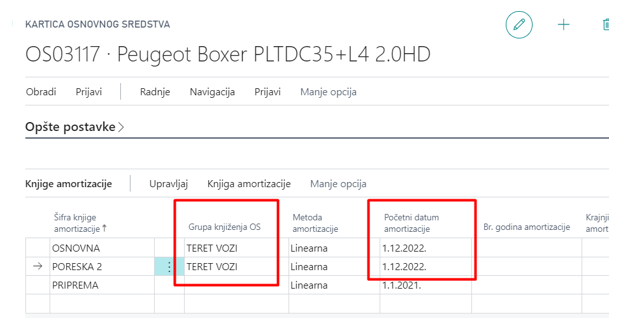 Osnovna sredstva - preklasifikacija • Abak Docs